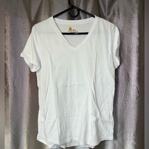 Carhartt Woman’s Relaxed Fit shirt, color White, size Medium